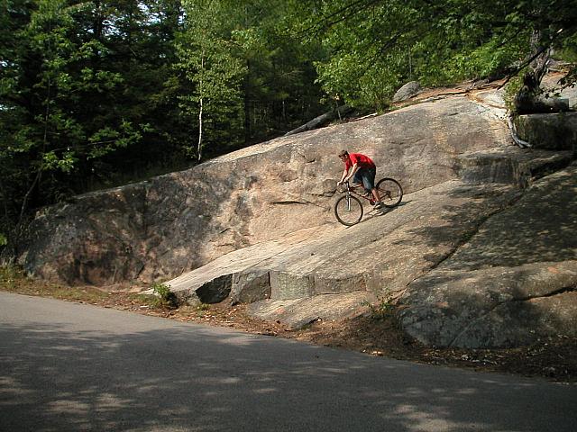 Alex on boulder