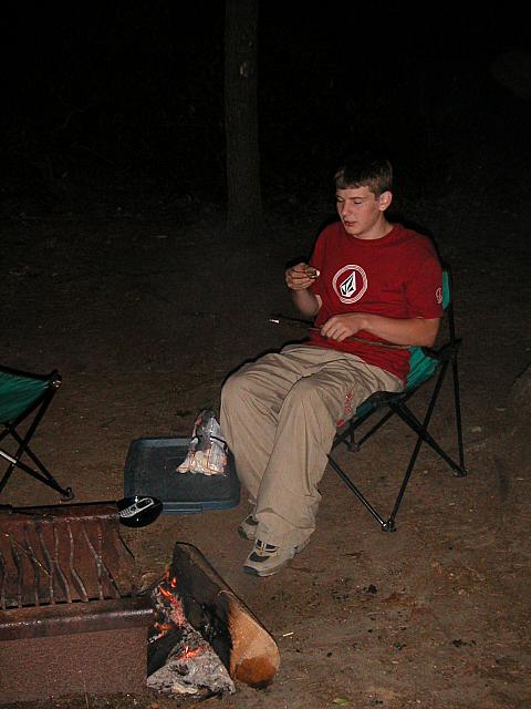 Campfire at Pearl Hill SP, Massachusetts