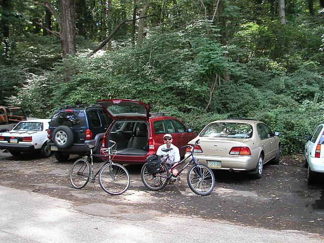 Biking at Ridley, 2003