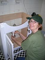Bathroom repairs, April-May 2006